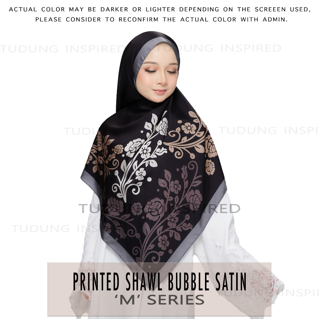 shawl bubble printed