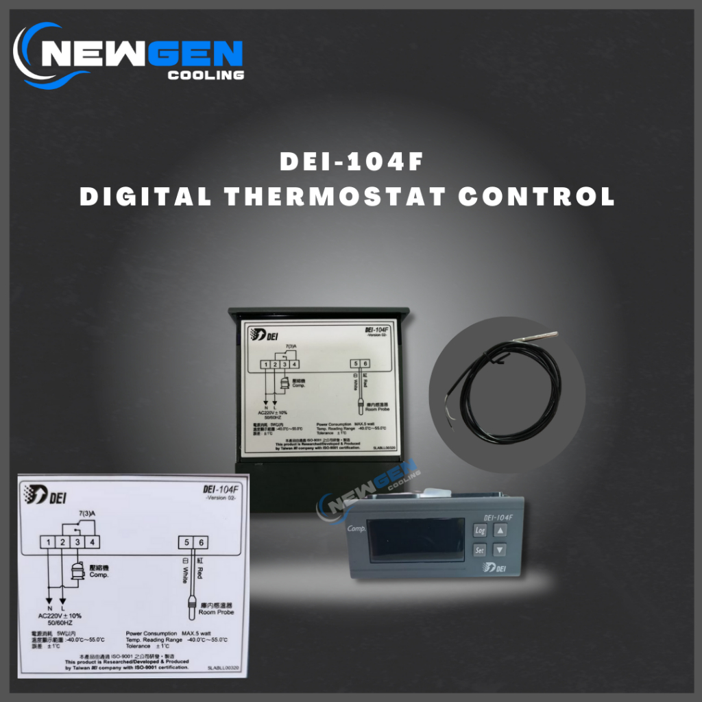 DEI104F DIGITAL THERMOSTAT CONTROL W/1SENSOR Shopee Malaysia