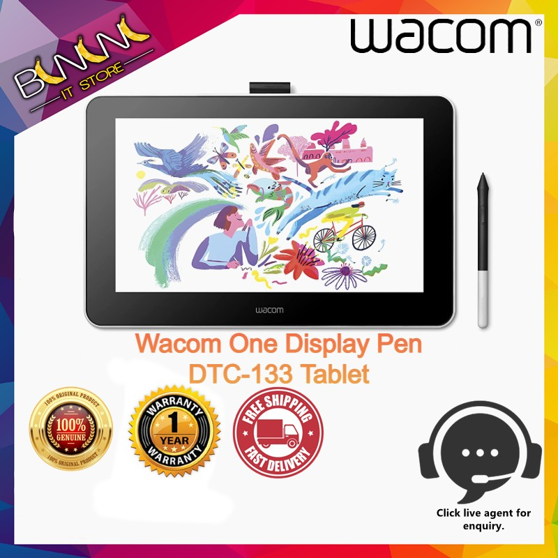 One Display Pen DTC133 Tablet Shopee Malaysia