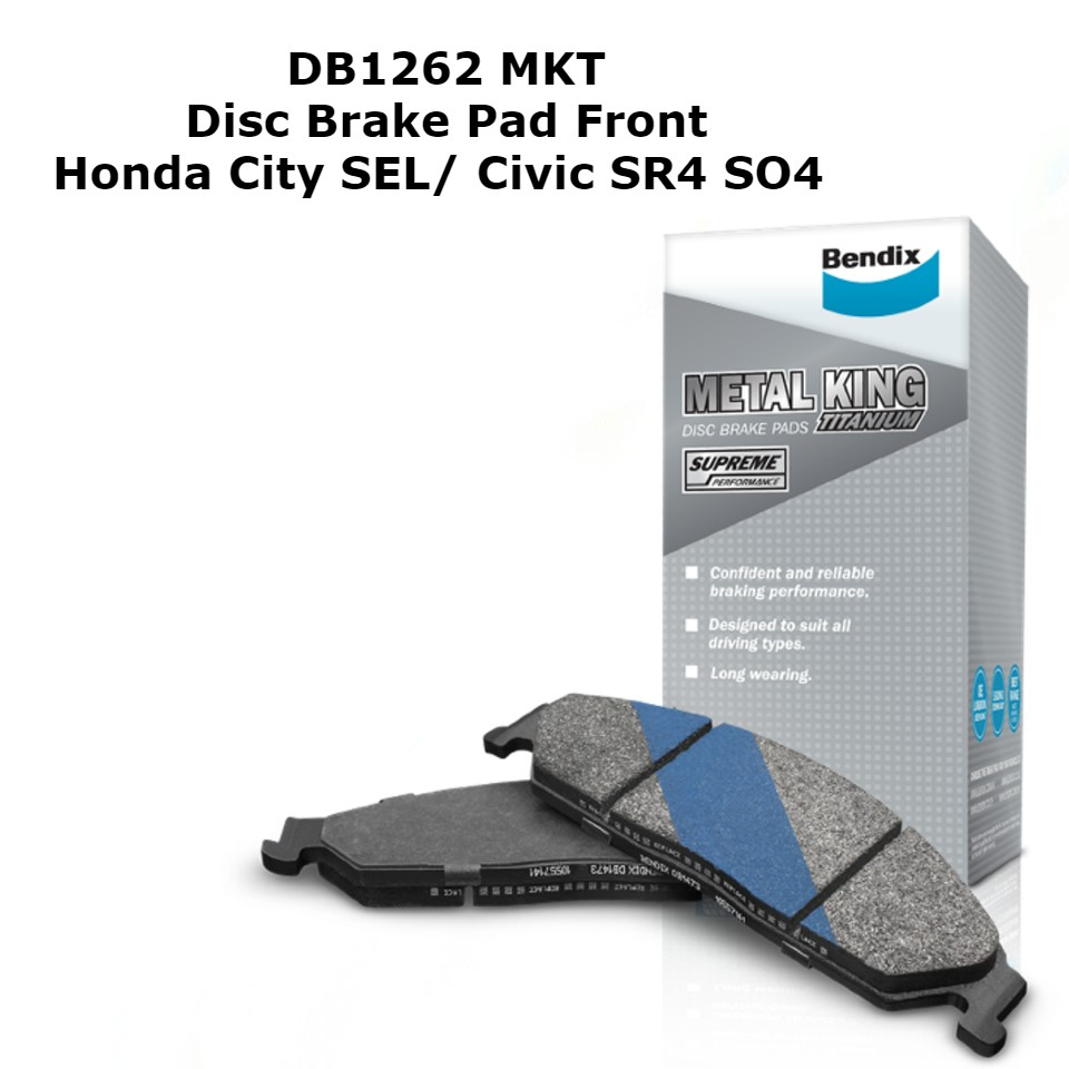 (DB1262MKT) Original Bendix Front Brake Pad Honda City SEL/ Civic SR4