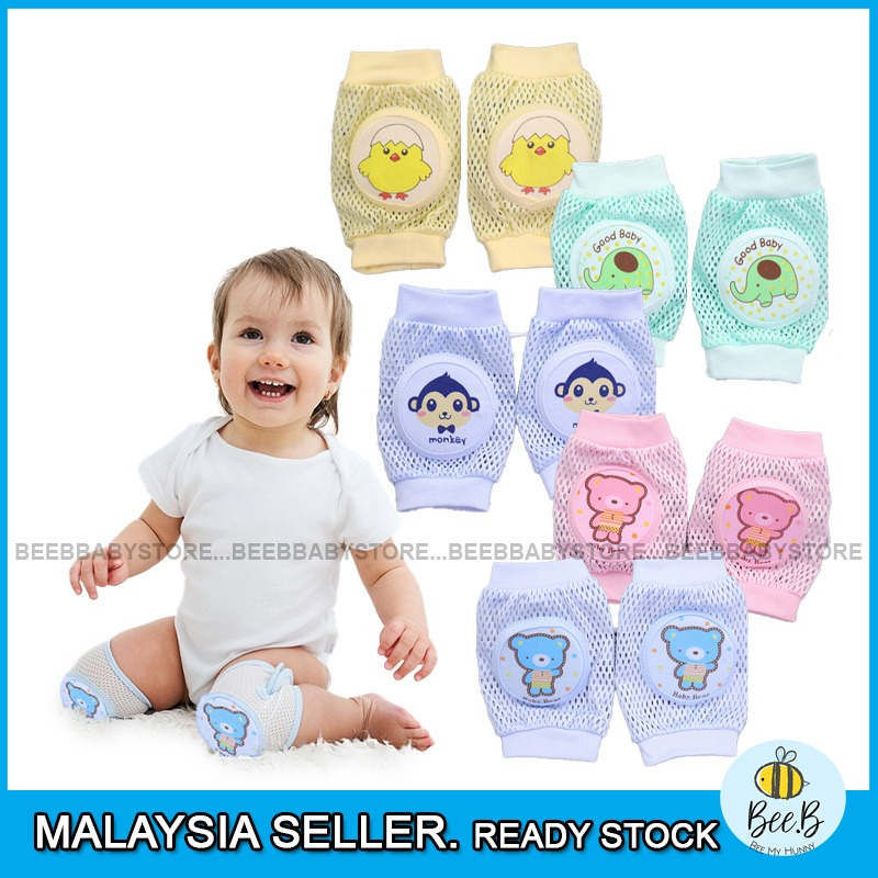 Pelindung Lutut Kanak-kanak Kartun Kapas Jaring Baby Toddler Crawling ...