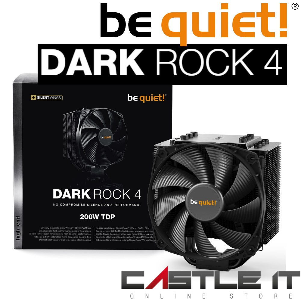 Be Quiet! Dark Rock 4 Cpu Cooler Intel Lga1700 Lga1200 Lga1151 Amd Am4 