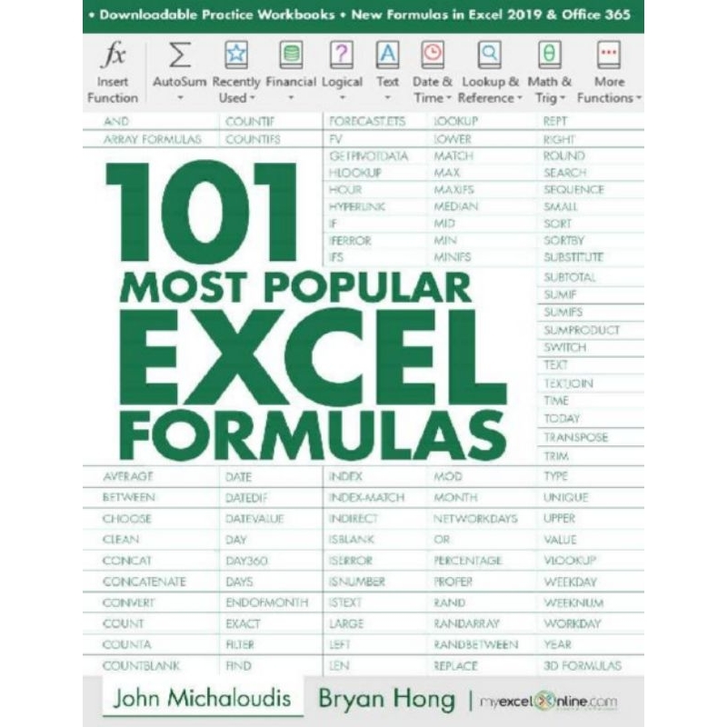 101 most popular excel formulas learn excel step by step shopee malaysia
