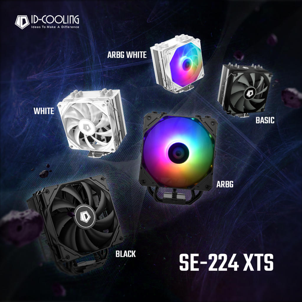 # ID-COOLING SE-224 XTS [BASIC/BLACK/WHITE/ARGB/ARGB WHITE] CPU Air ...
