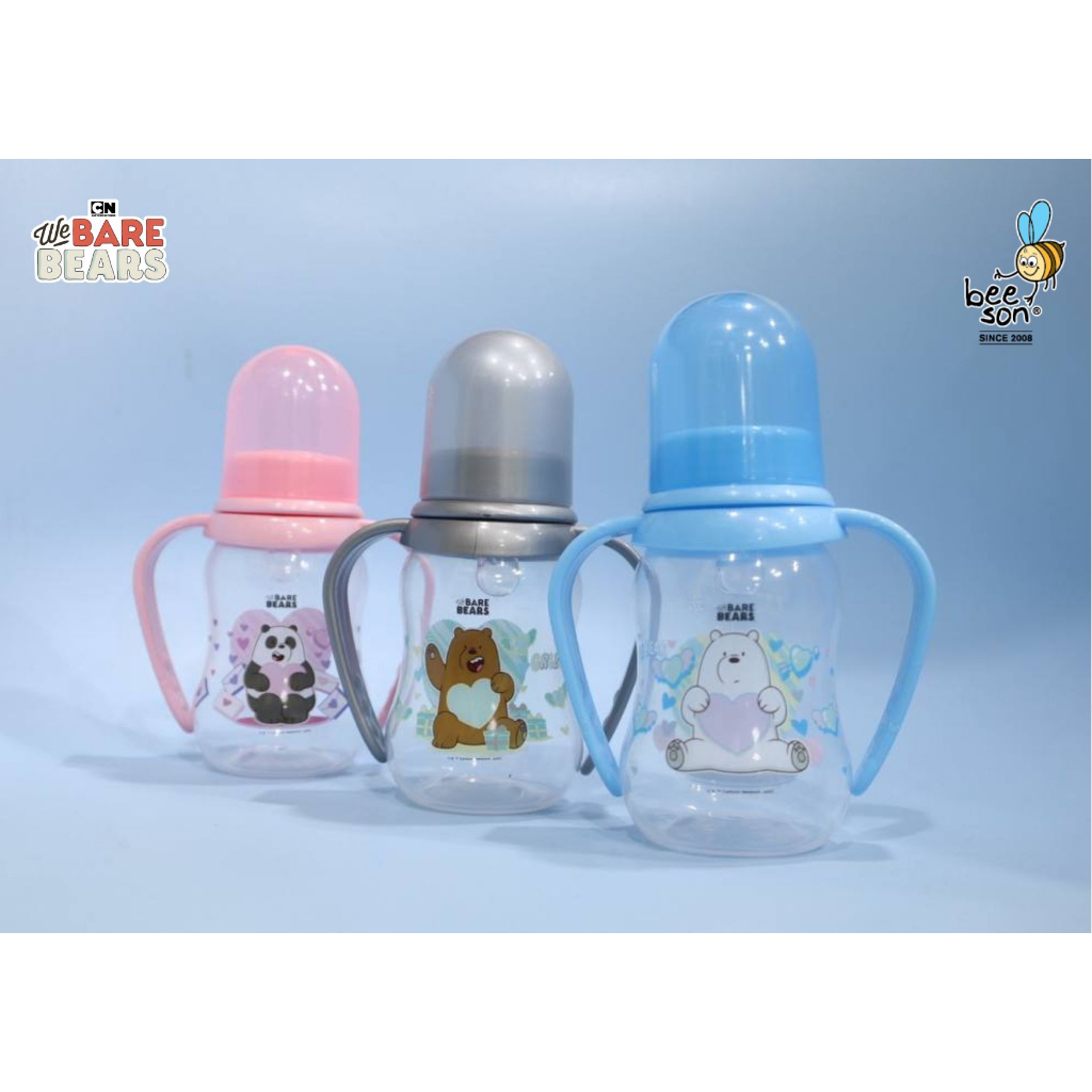 Branded OriginalWe Bare Bears Bpa Free Milk Bottle 4Oz Easy Grip