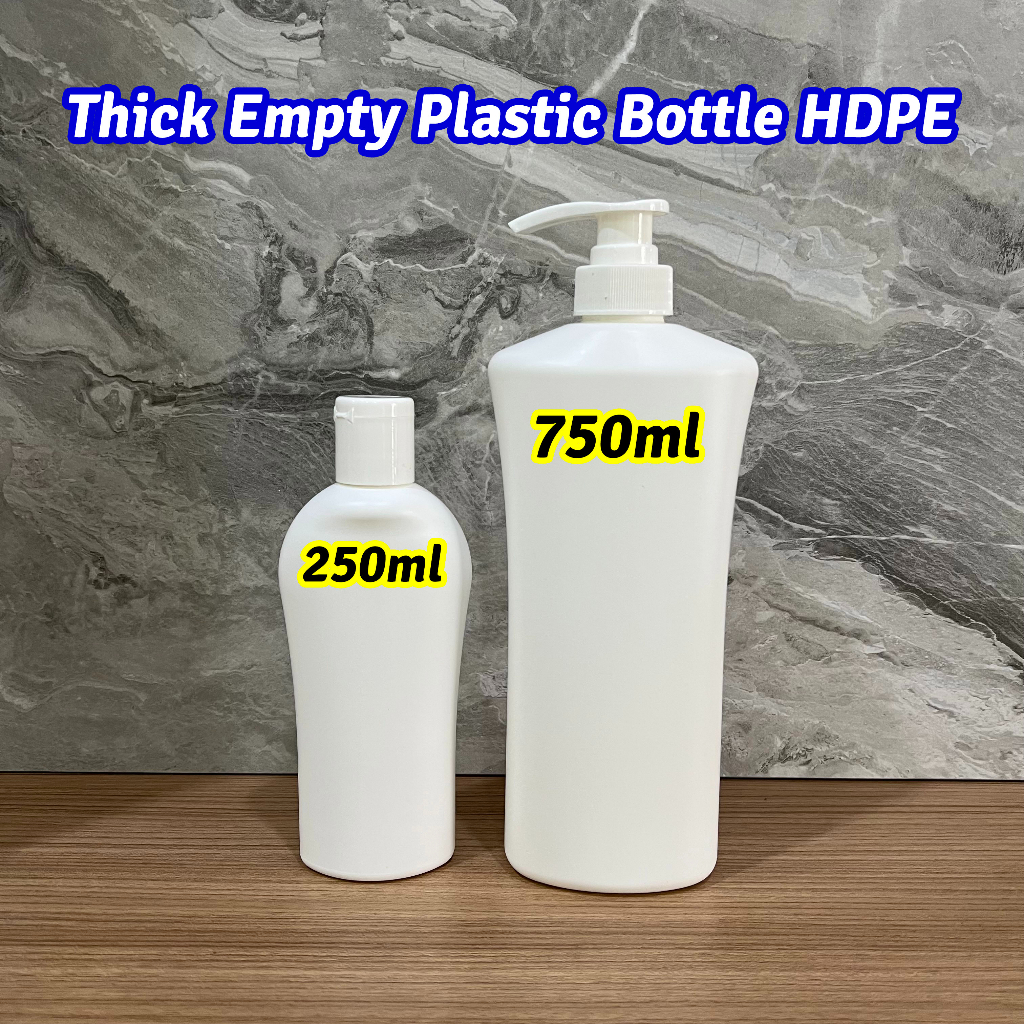 Thick Empty Plastic Bottle HDPE | Botol Kosong | Botol Plastik | 750ml ...