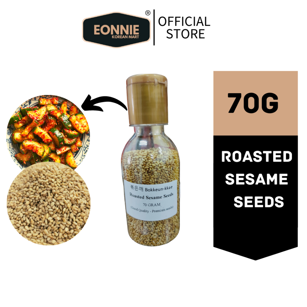 EONNIE Premium selected roasted sesame seeds for korea dishes bokkeum