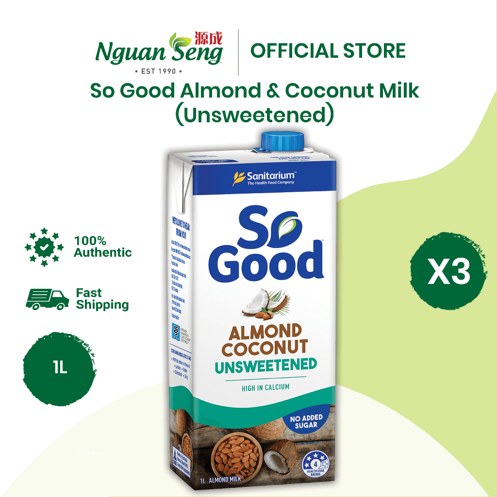 (Buy 3) Sanitarium So Good Almond & Coconut Milk Gluten Free Low Fat
