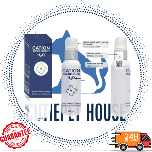 CATION SUPER ENERGY H20 ANTIBACTERIAL SPRAY 120ML (Wound/luka/oral ...