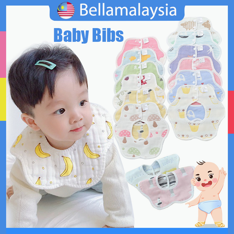 Bella Newborn Baby Cute Saliva Towel Baby Bibs Infant Baby Cotton Bibs