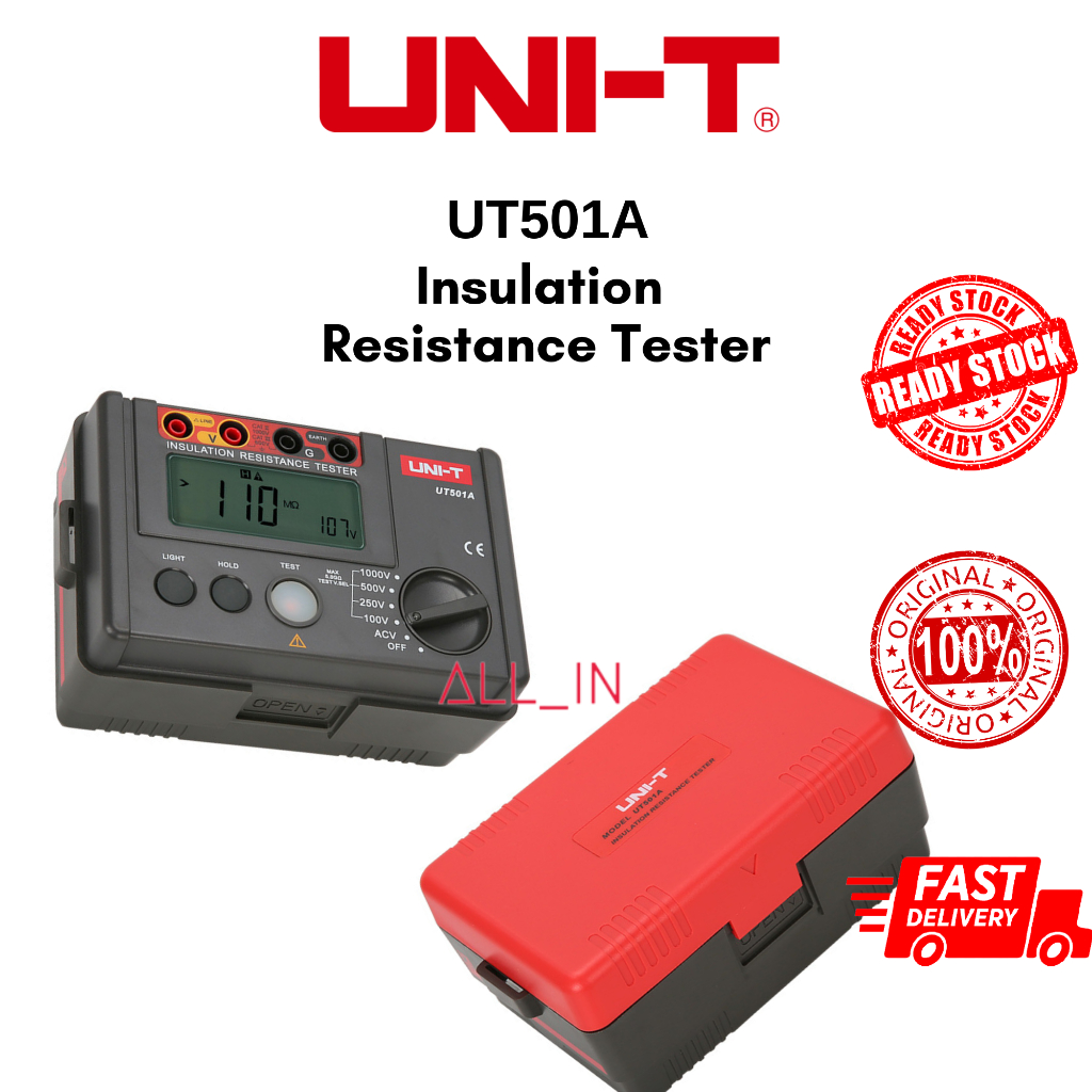 UNI-T UT501A 1000V Insulation Resistance Tester | Shopee Malaysia