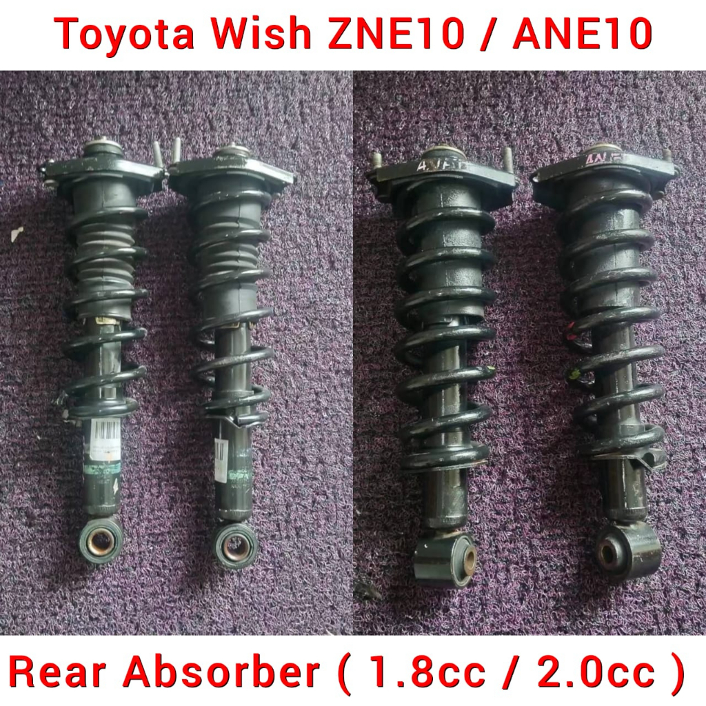 🇯🇵🇯🇵 Toyota Wish ZNE10 ANE10 Rear Absorber With Coil Spring Set ( 1.8cc ...