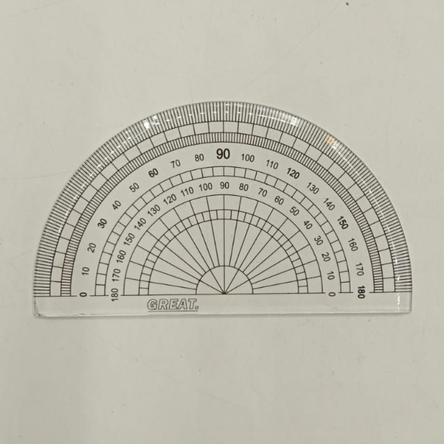 !!High Quality!! G.O Frog Transparent 180°C Protractor Ruler / Half ...