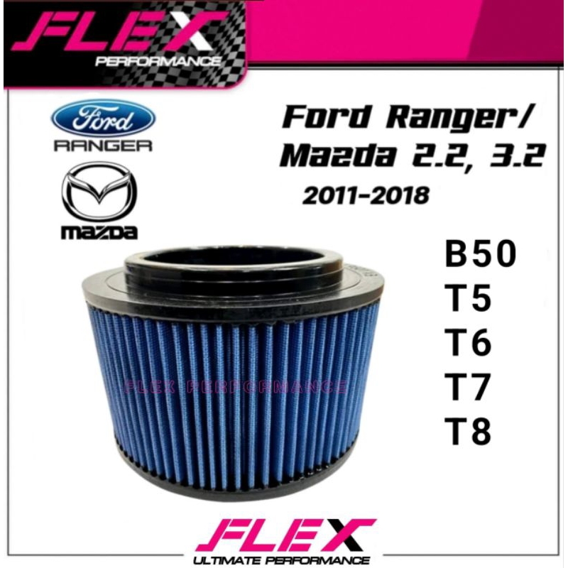 FLEX AIR FILTER FORD RANGER T6 T7 T8 EVEREST MAZDA BT50 2.2 3.2 ...