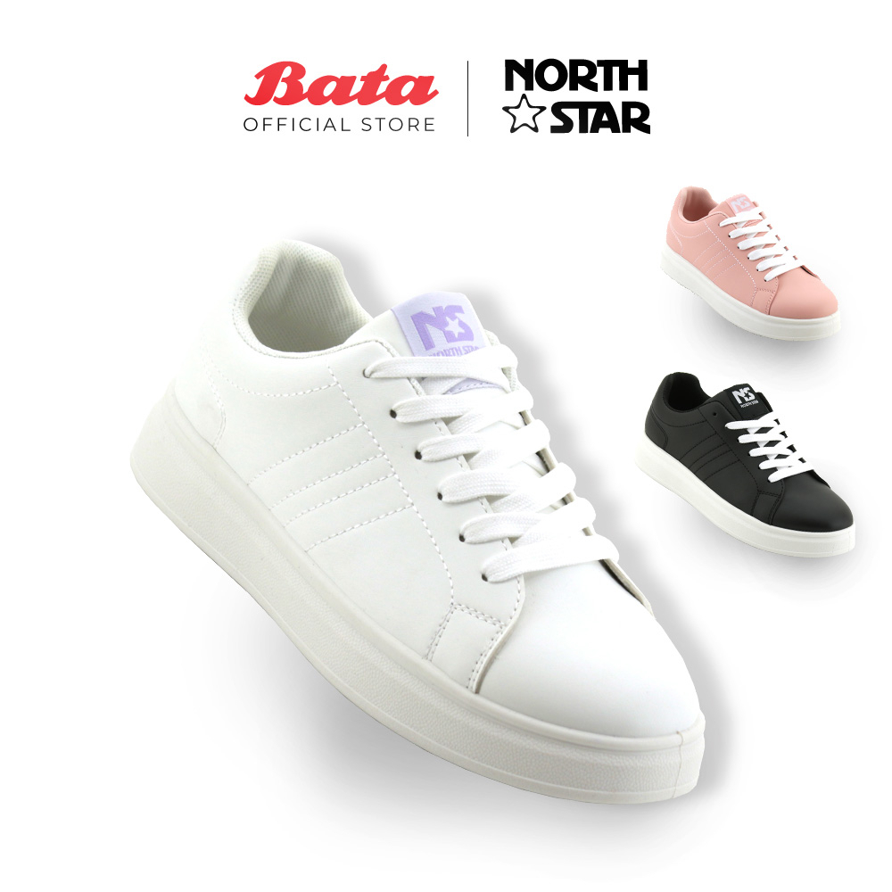 Online Exclusive NORTH STAR Skater Women White Pink Black Sneakers 5201158 5205158 5206158 Shopee Malaysia