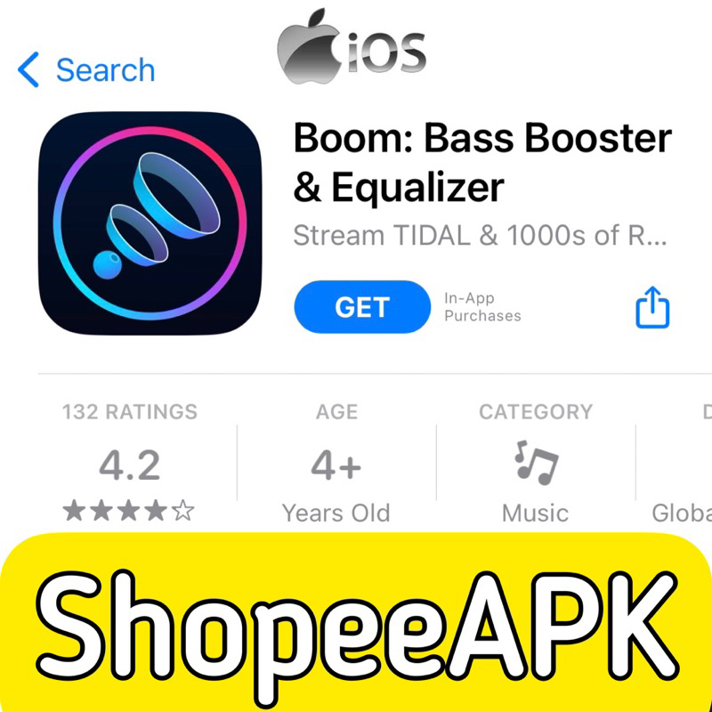 (l0S) Boom Bass Booster & Equalizer Tweaked (FOC 8 Apps) Shopee