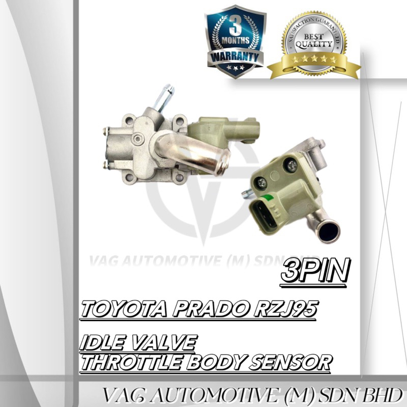 TOYOTA PRADO RZJ95 (3PIN)IDLE VALVE/THROTTLE BODY SENSOR Shopee Malaysia