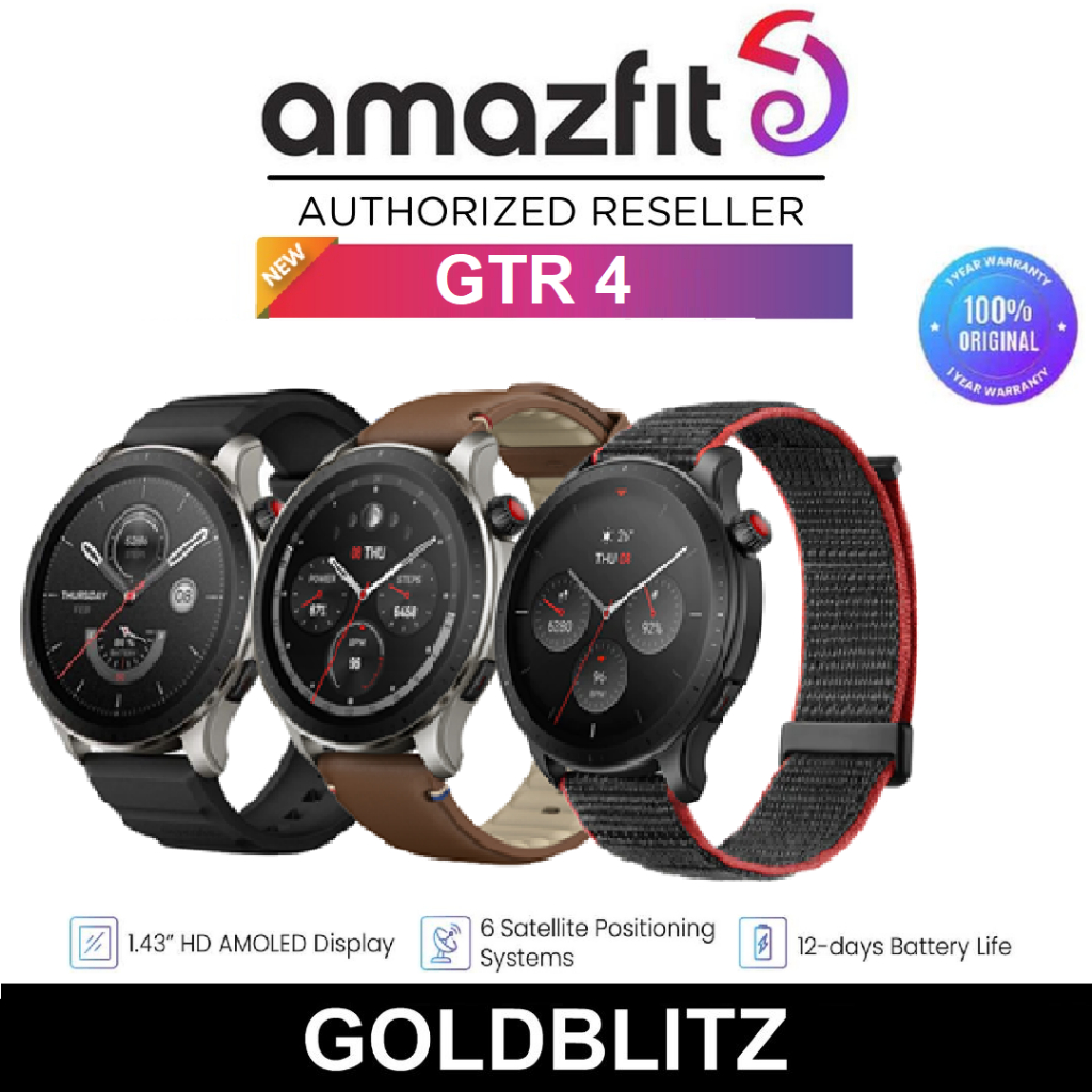 Amazfit GTR 4 AMOLED GPS Smart Watch GTR4 A2166 | Shopee Malaysia