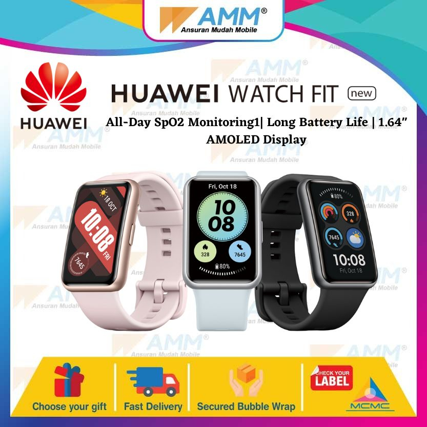 HUAWEI Watch Fit Smartwatch Amoled Display {1.64} Shopee Malaysia