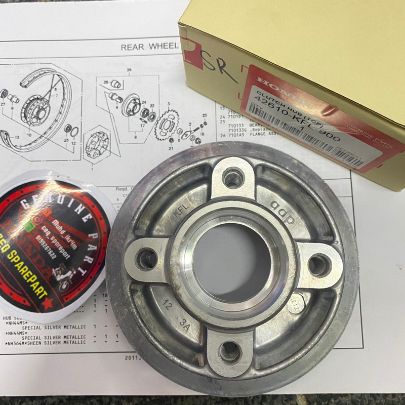 HUB SPROCKET EX5 DREAM 💯ORIGINAL HONDA Shopee Malaysia