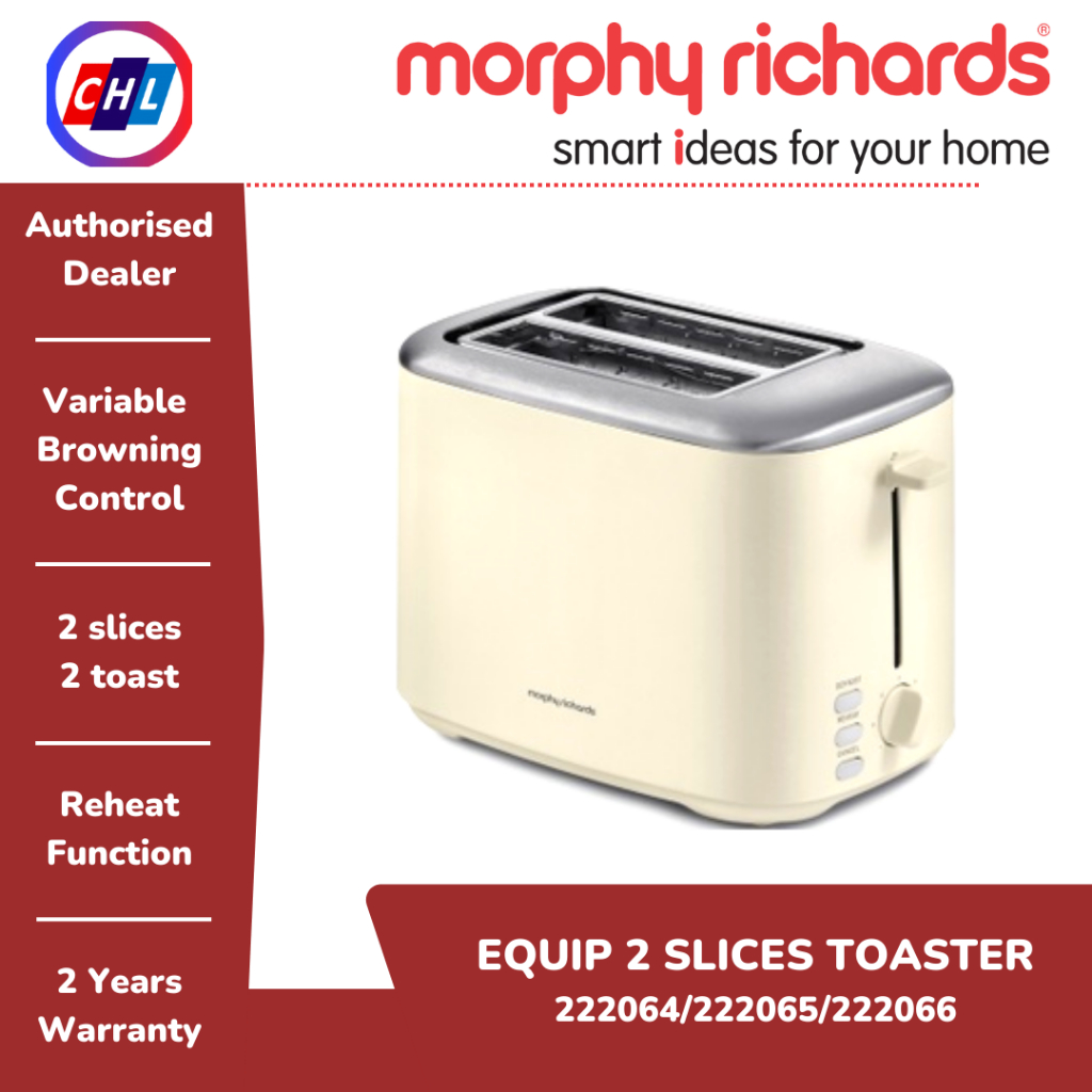 MORPHY RICHARDS EQUIP 2 SLICE TOASTER 222064/222065/222065MORPHY