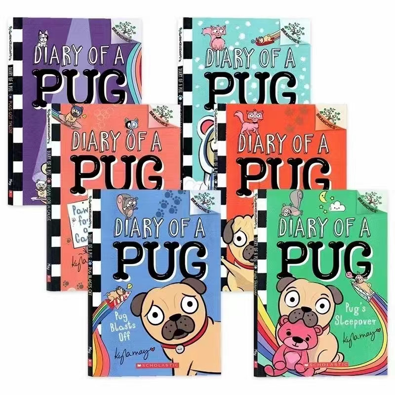 [READY Stock]6books Diary of a Pug English Original Scholastic Branches ...