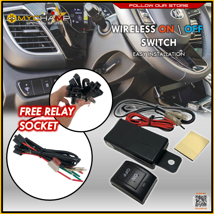 Wireless On/Off Switch Module for Car, Motorcycle & 12V Home LED (2x ...
