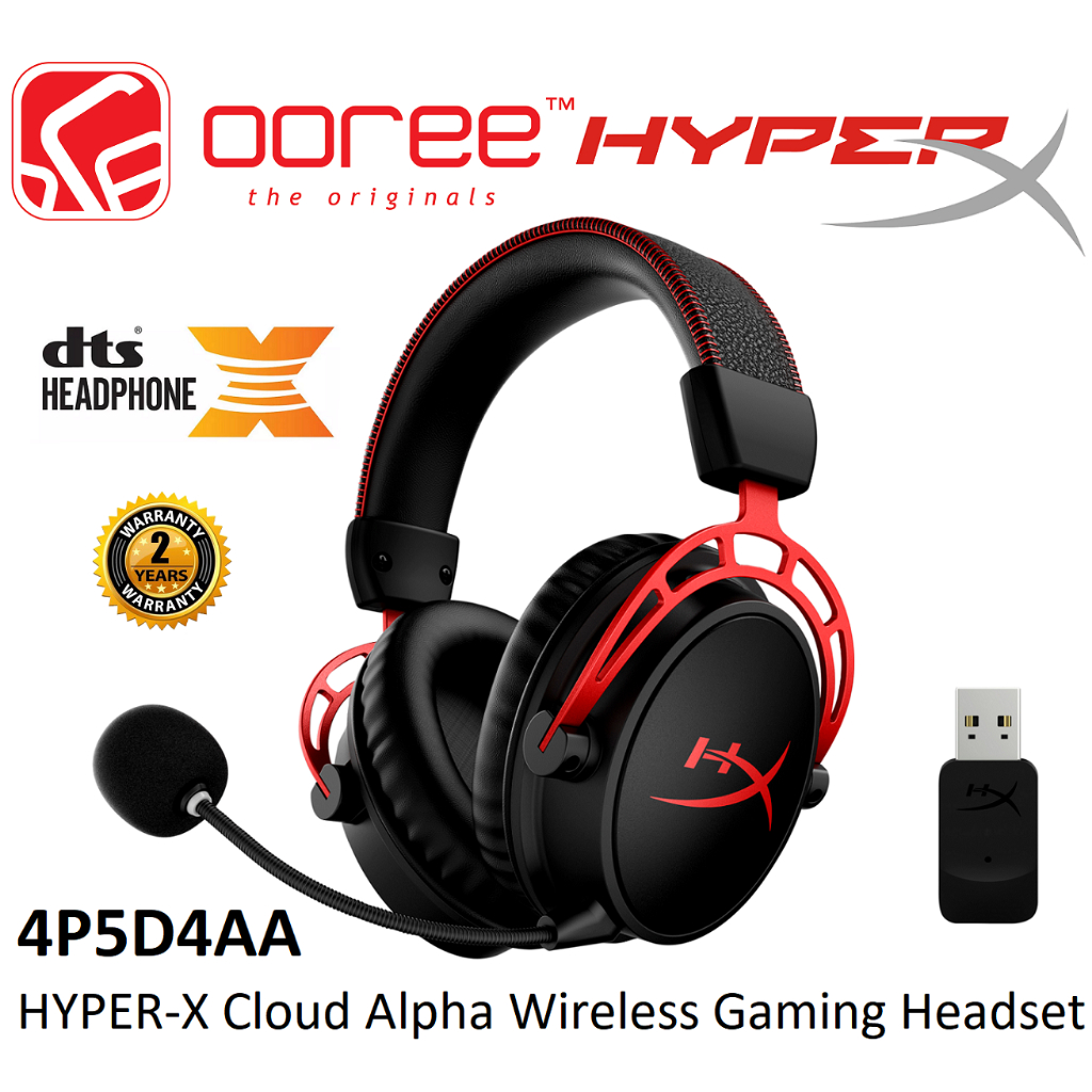 HYPER-X HYPERX CLOUD ALPHA WIRELESS GAMING HEADSET HEADPHONE WITH DTS ...