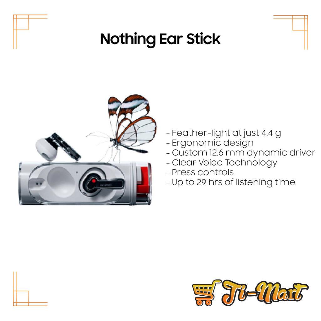 Mobile2Go. Nothing Ear Stick [Feather-Light at just 4.4 g, Clear Voice  Technology