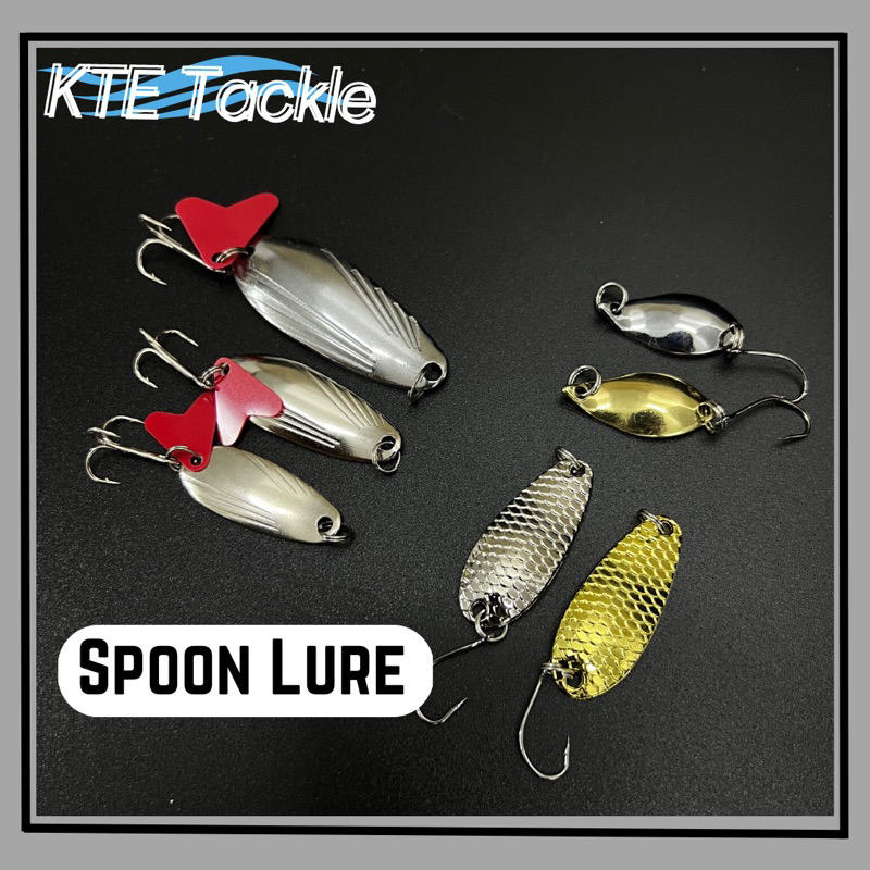 【KTE】 Casting Spoon Lure Umpan Sebarau Gewang mancing Peacock Bass ...