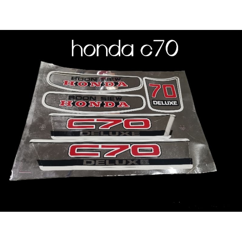 Body sticker cover set Honda C70 / deluxe | Shopee Malaysia