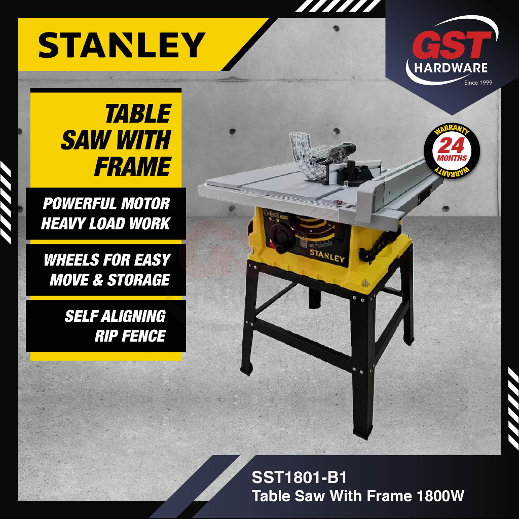 Stanley table Saw With Frame 1800w SST1801B1 Shopee Malaysia