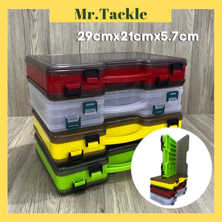 MR.T】 39cm Alat Mancing Box Double Layer Tackle Box Lures Box Double Sided  Kotak Pancing Gewang Kotak Fishing Box