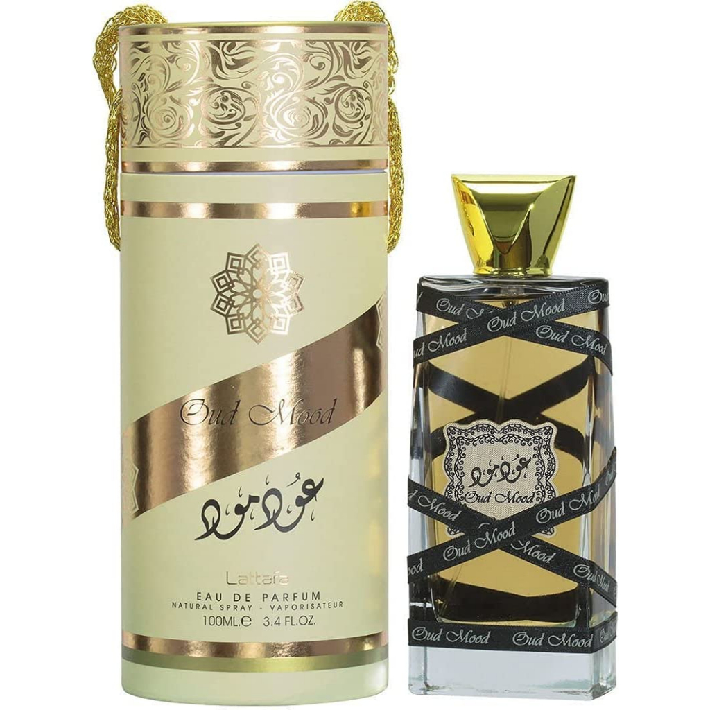 Perfume arab Oud Mood 100ml By Lattafa Floral Notes Ambery Musky Woody