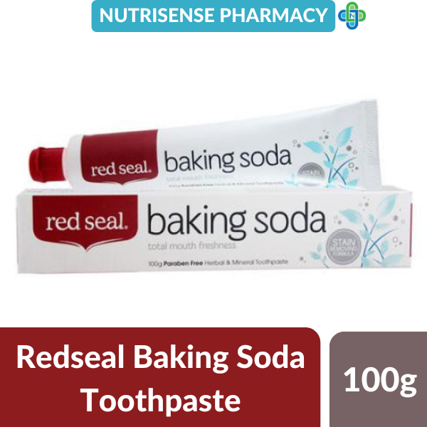 RED SEAL BAKING SODA TOOTHPASTE 100G (Removes Plague and Bad Breath ...