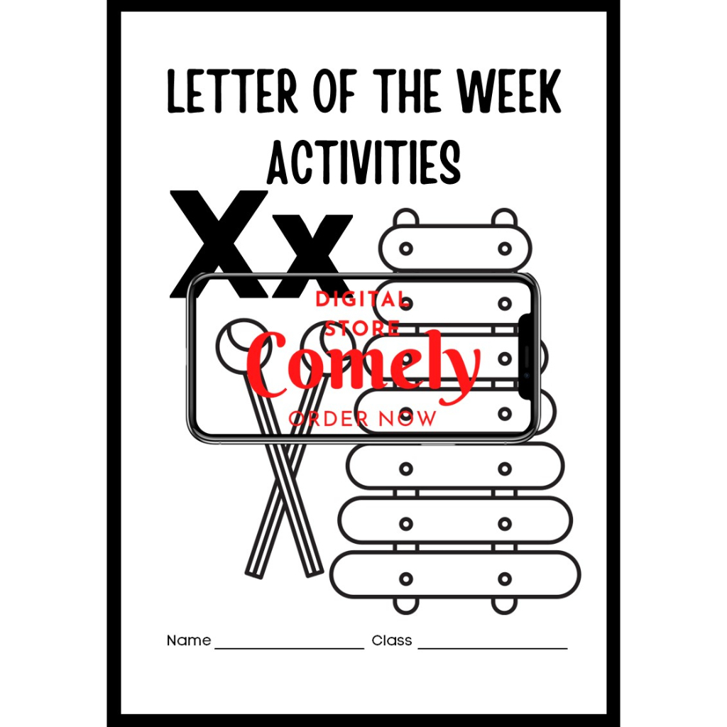 PRESCHOOL WORKSHEET Alphabet Activity Pages Letter Xx Kindergarten ...