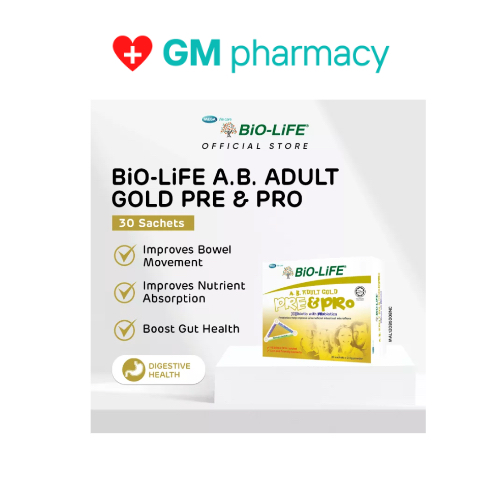 Bio Life Ab Adult Gold Pre Pro Prebiotic With Probiotics Biolife S Shopee Malaysia