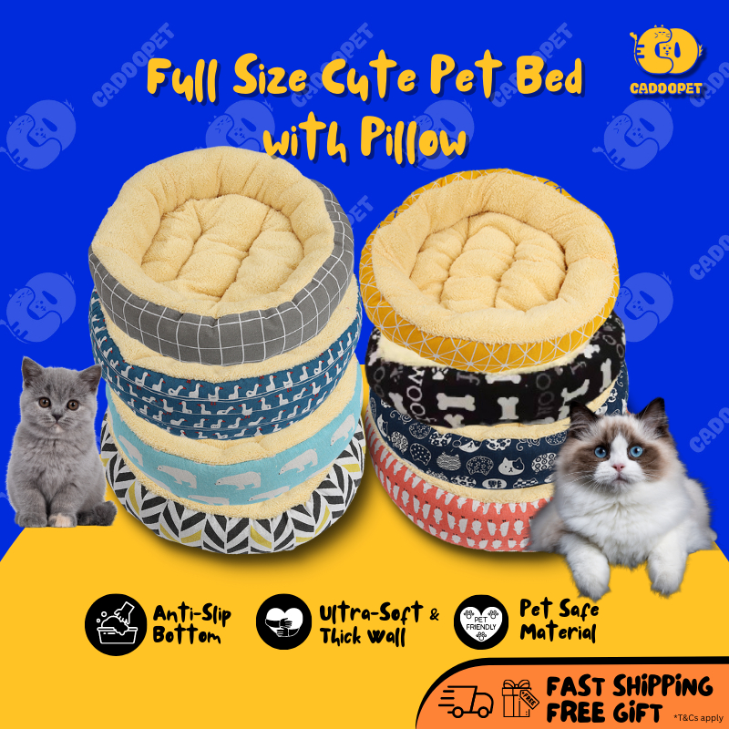 [Premium Soft] Cat Bed Katil Kucing 猫床 Pet Bed Cat Cushion Tilam Alas Tidur Kucing