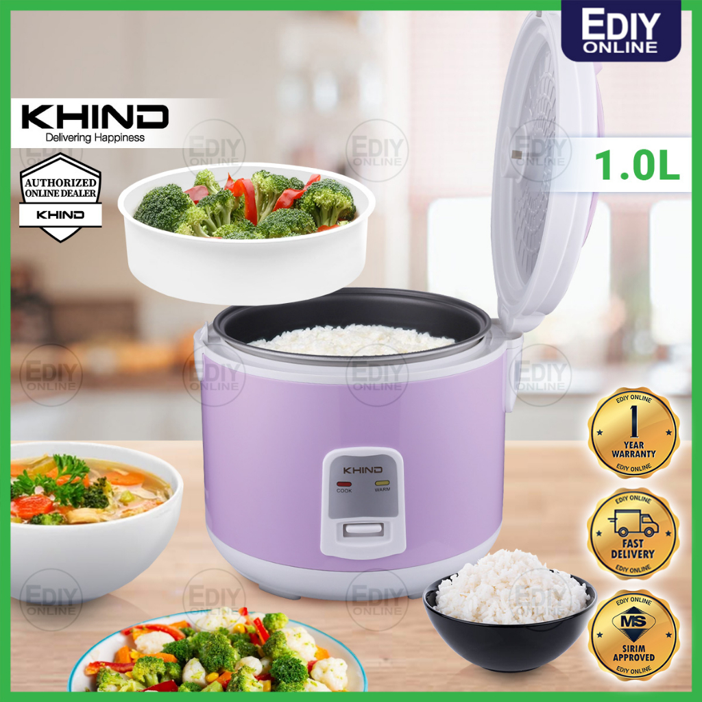 【SIRIM】 KHIND RCJ1008 RCJ-1008 JAR RICE COOKER 1.0L PERIUK NASI 饭煲 ...