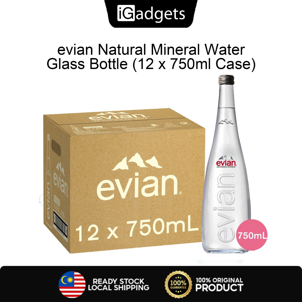evian Natural Mineral Water Glass Bottle (12 x 750ml Case) Shopee Malaysia