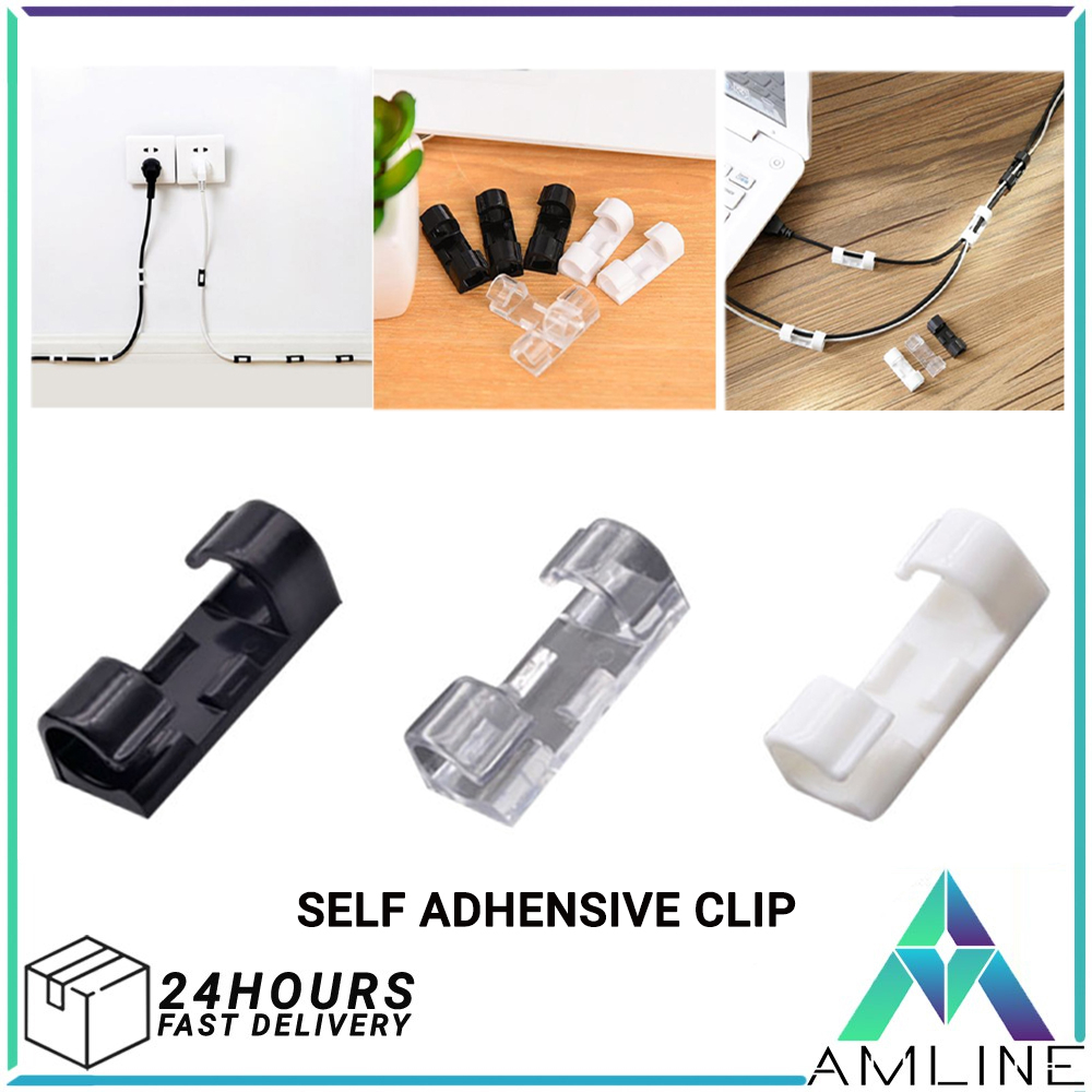 Wire Cable Clips Self Adhesive Wire Clamp For Home Cord Fixing Device ...