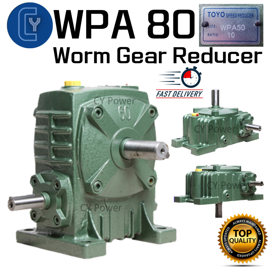 Toyo Worm Gear Reducer WPA80 110 120 130 140 150 160 WPA Worm