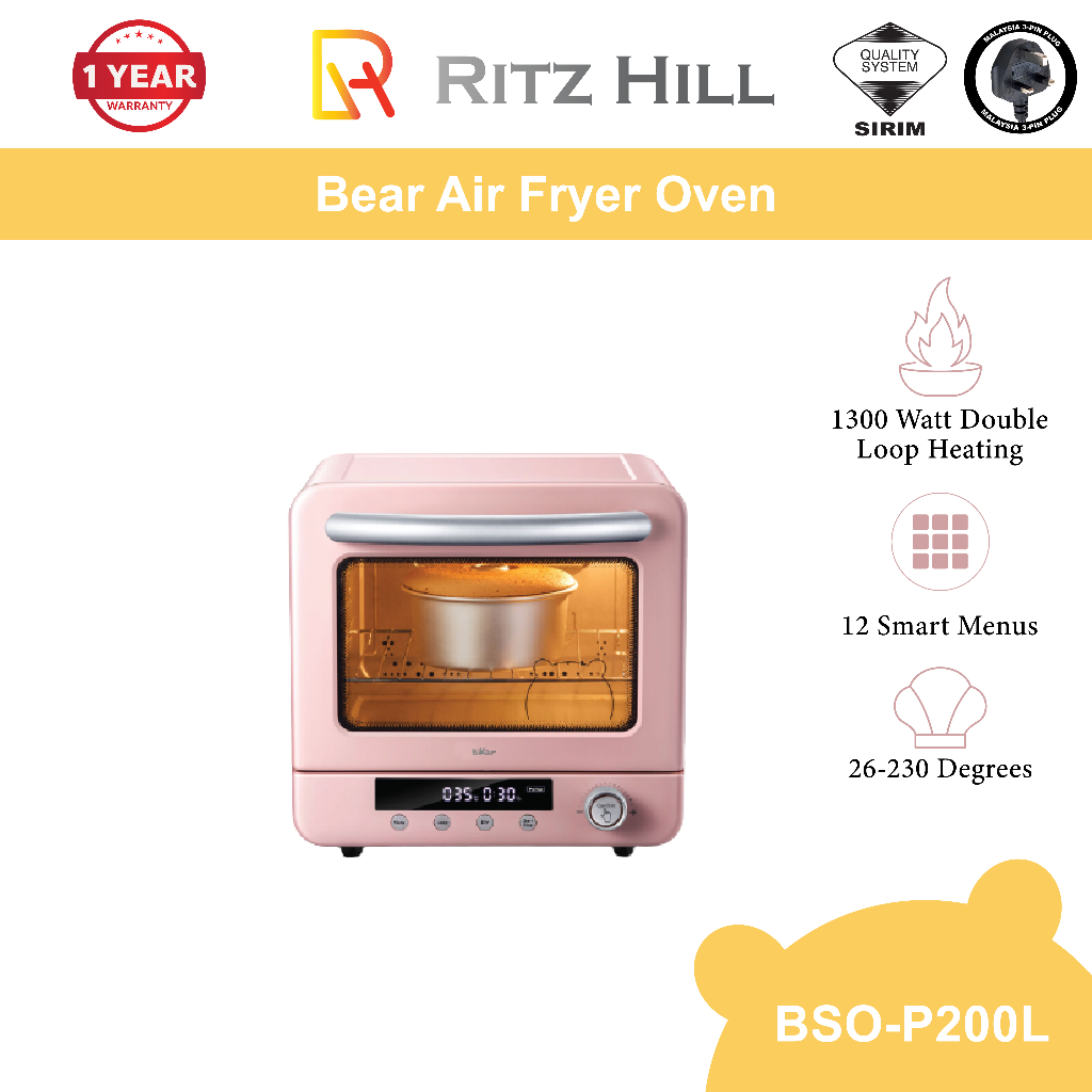 Bear Digital Control Air Fryer 20l Bso P200l Air Fryer Oven Electric Oven Mini Oven Free