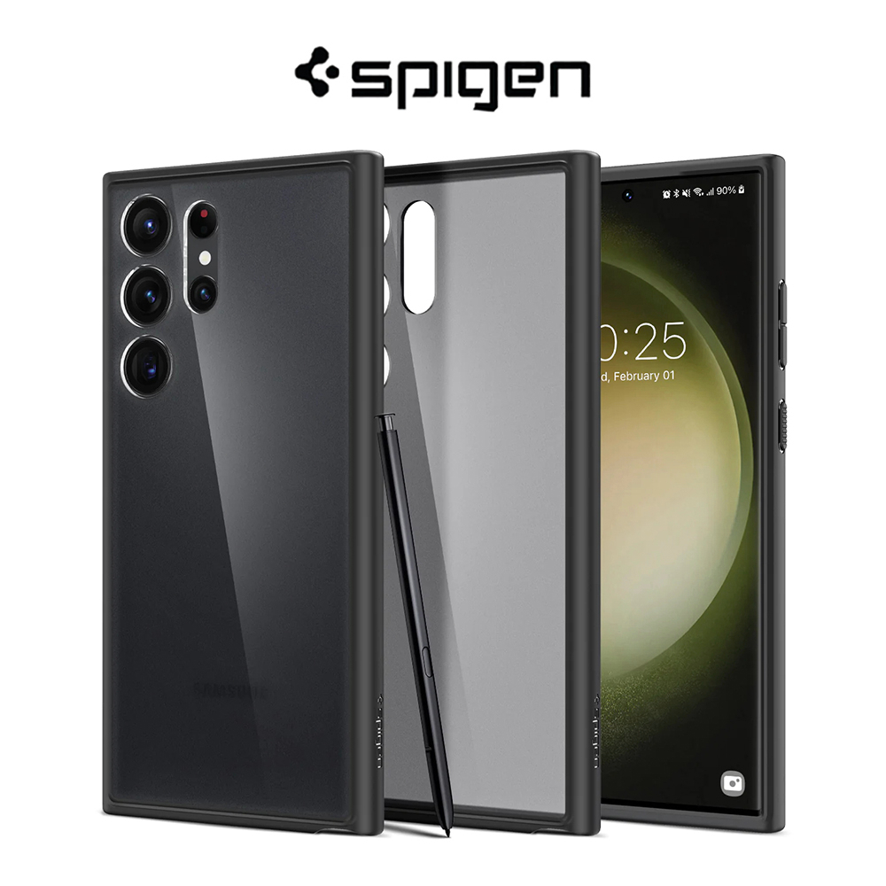 Spigen Samsung S23 Ultra Case Ultra Hybrid Frost Back Matte Casing Drop