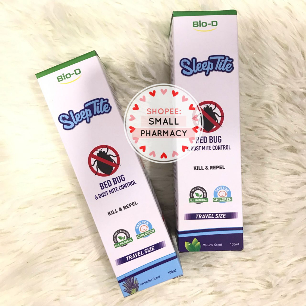BioD SleepTite Bed Bug & Dust Mite Control Spray Travel Size Natural