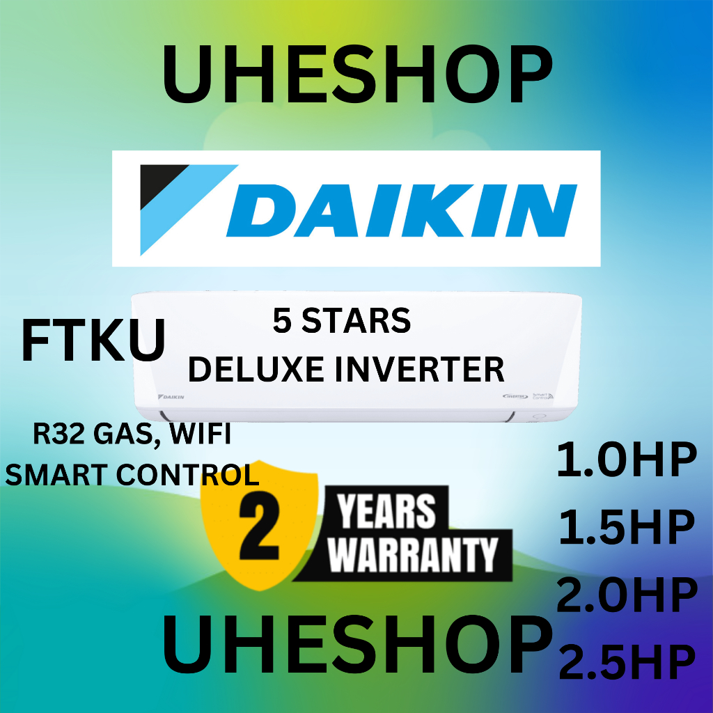 Daikin R32 Wall Mounted Air Cond Deluxe Inverter Ftku Ftku28b Ftku35b