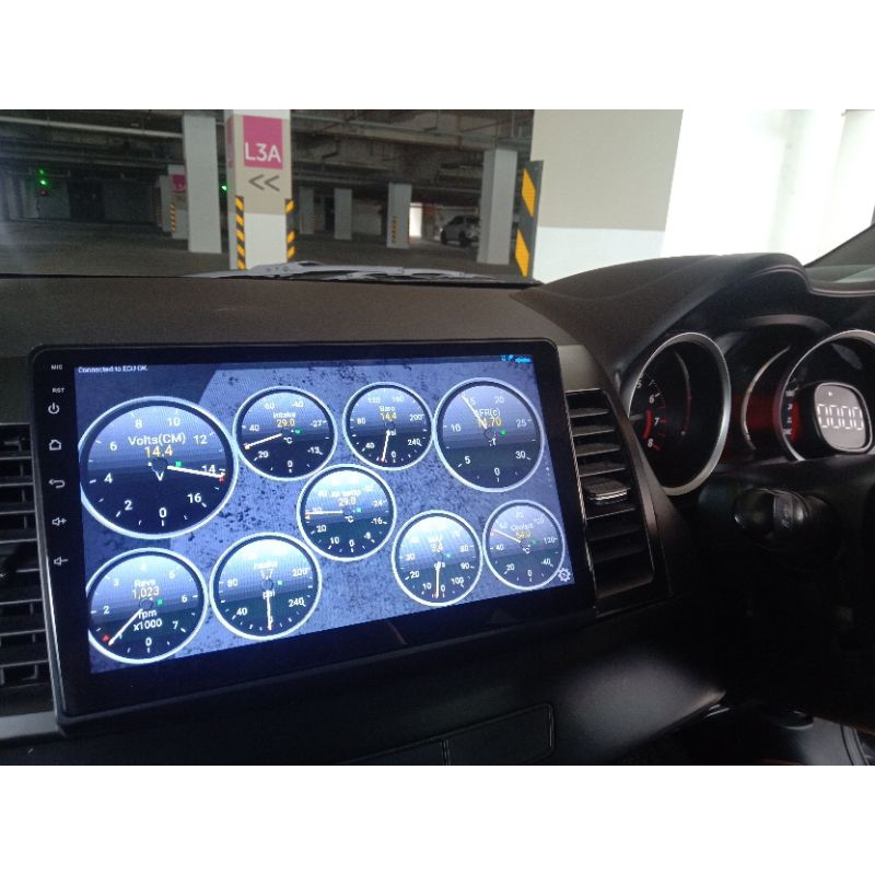 OBD2 ECU READER Display Race Meter Bluetooth Mitsubishi Evo10 Lancer gt ...
