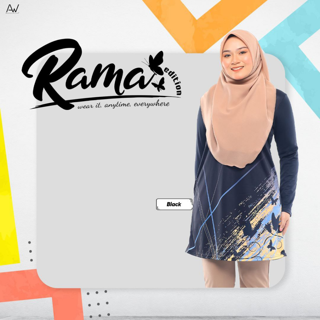 RAMA EDITION T-SHIRT MUSLIMAH AWANAZSTYLE | Shopee Malaysia