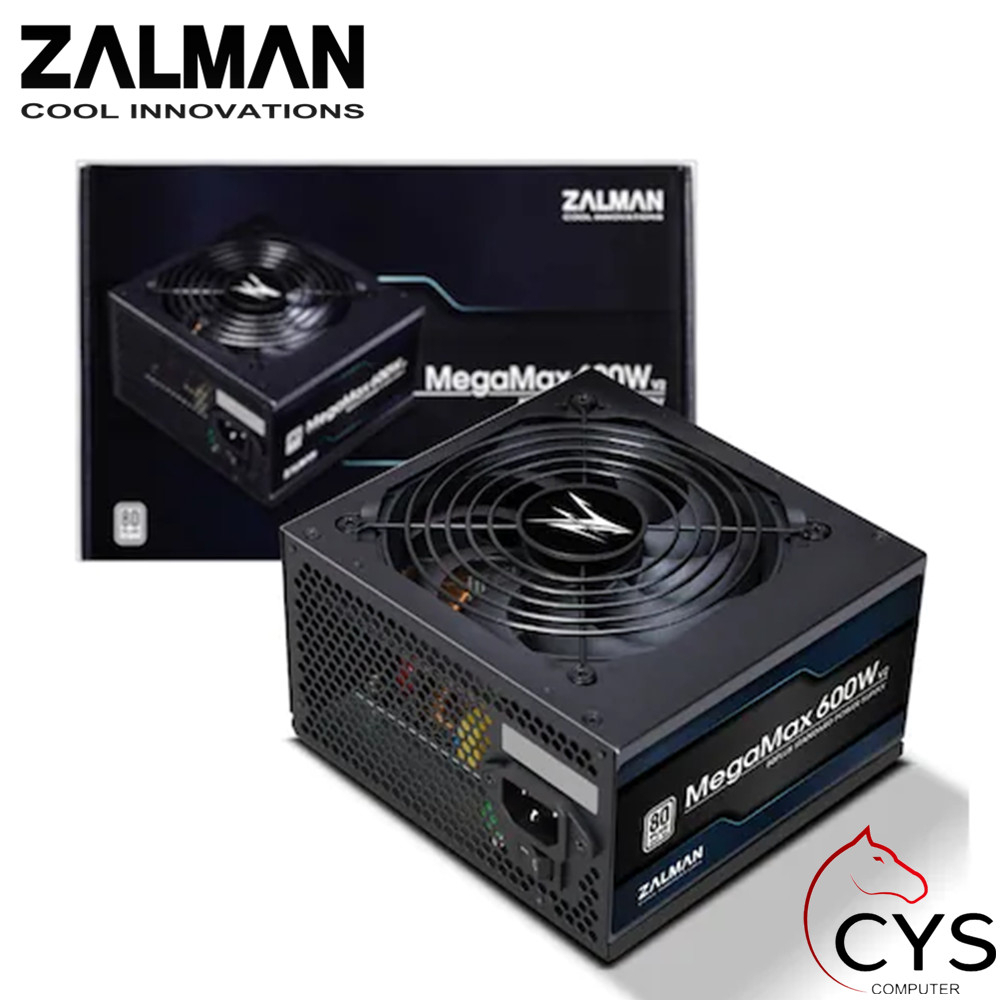 ZALMAN MEGAMAX 600W V2 80PLUS POWER SUPPLY | Shopee Malaysia