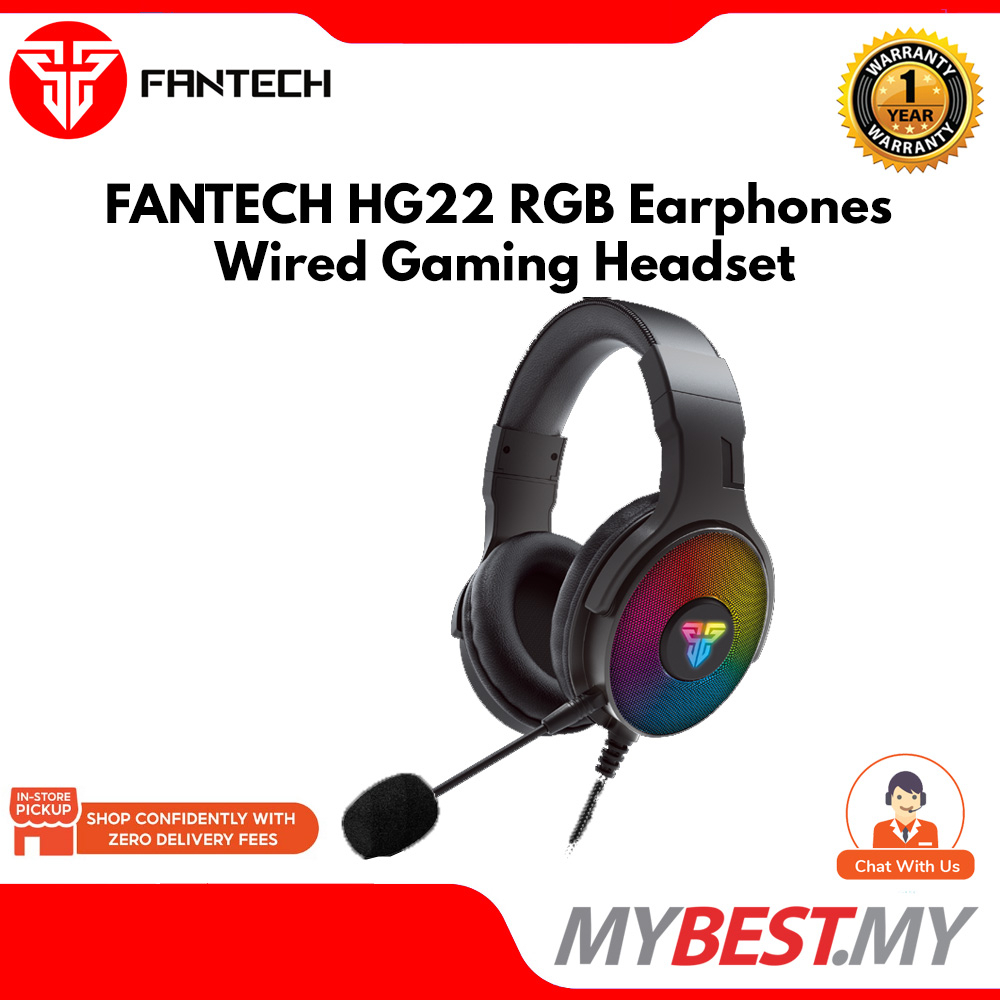 FANTECH HG22 RGB earphone game Earphones With Microphone USB 7.1 ...